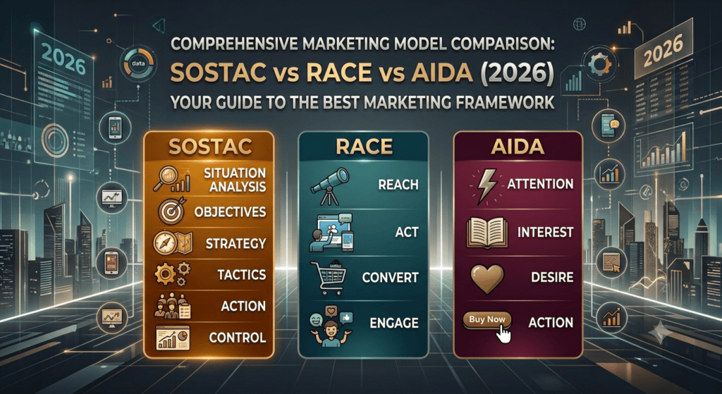 SOSTAC vs RACE vs AIDA